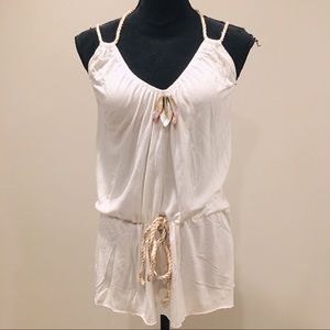 Tank Top with shell embellishments